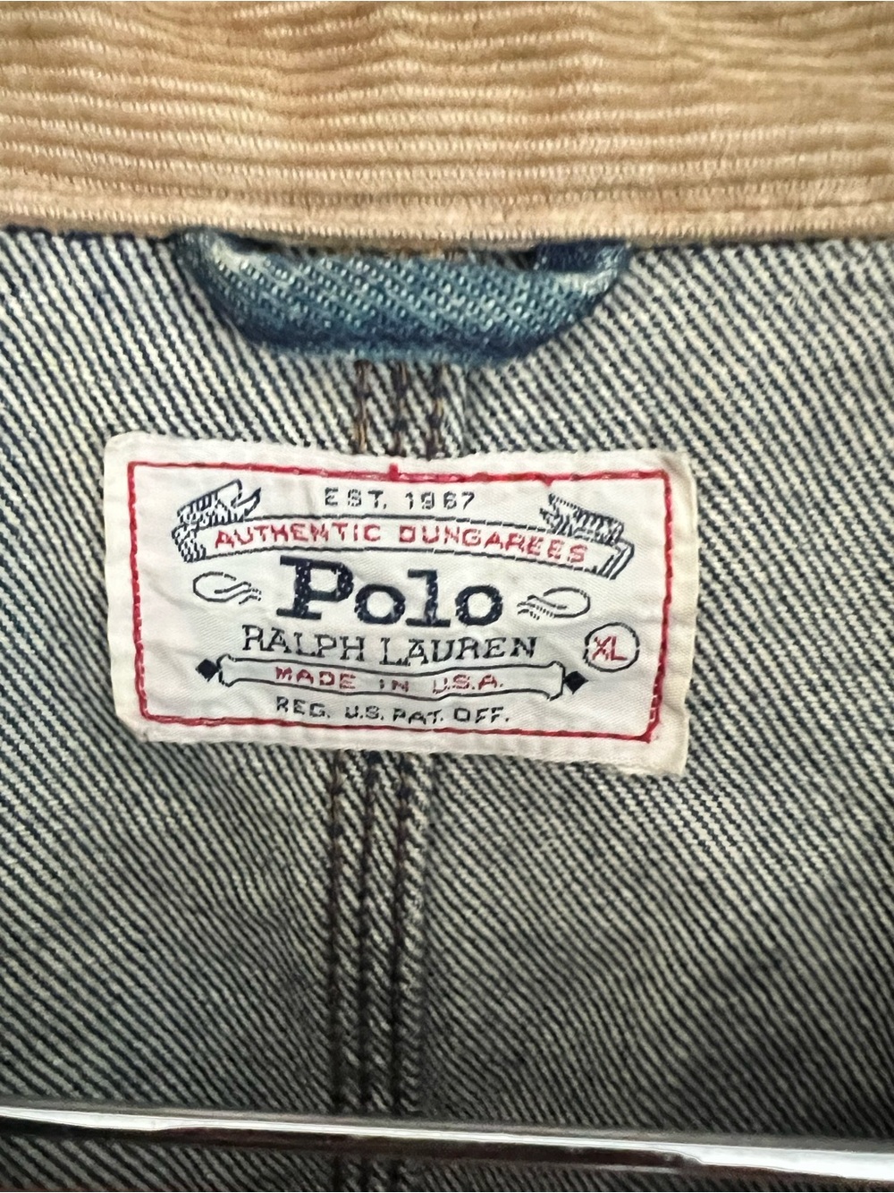 Polo Ralph Lauren Men's Denim Chore Jacket with Contrast Collar - Picture 3 of 9